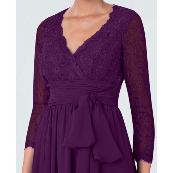 Azazie Bridesmaid or Mother of the Bride Dress, Size 6, NWT,  Color: Grape - Picture 2 of 9